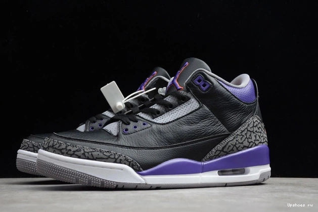 Court Retro Jordan 3 Air Purple Black CT8532-050 0415